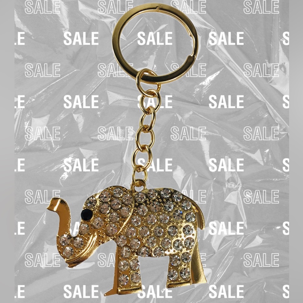 ❤️ ELEPHANT KEYCHAIN With Rhinestones